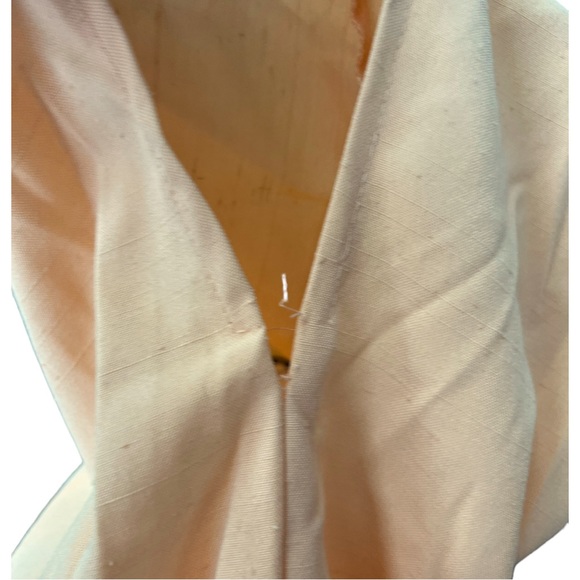 Vintage 70's Sunshine Alley Peach Polyester Sleeveless Dress Size 6P - Picture 7 of 9